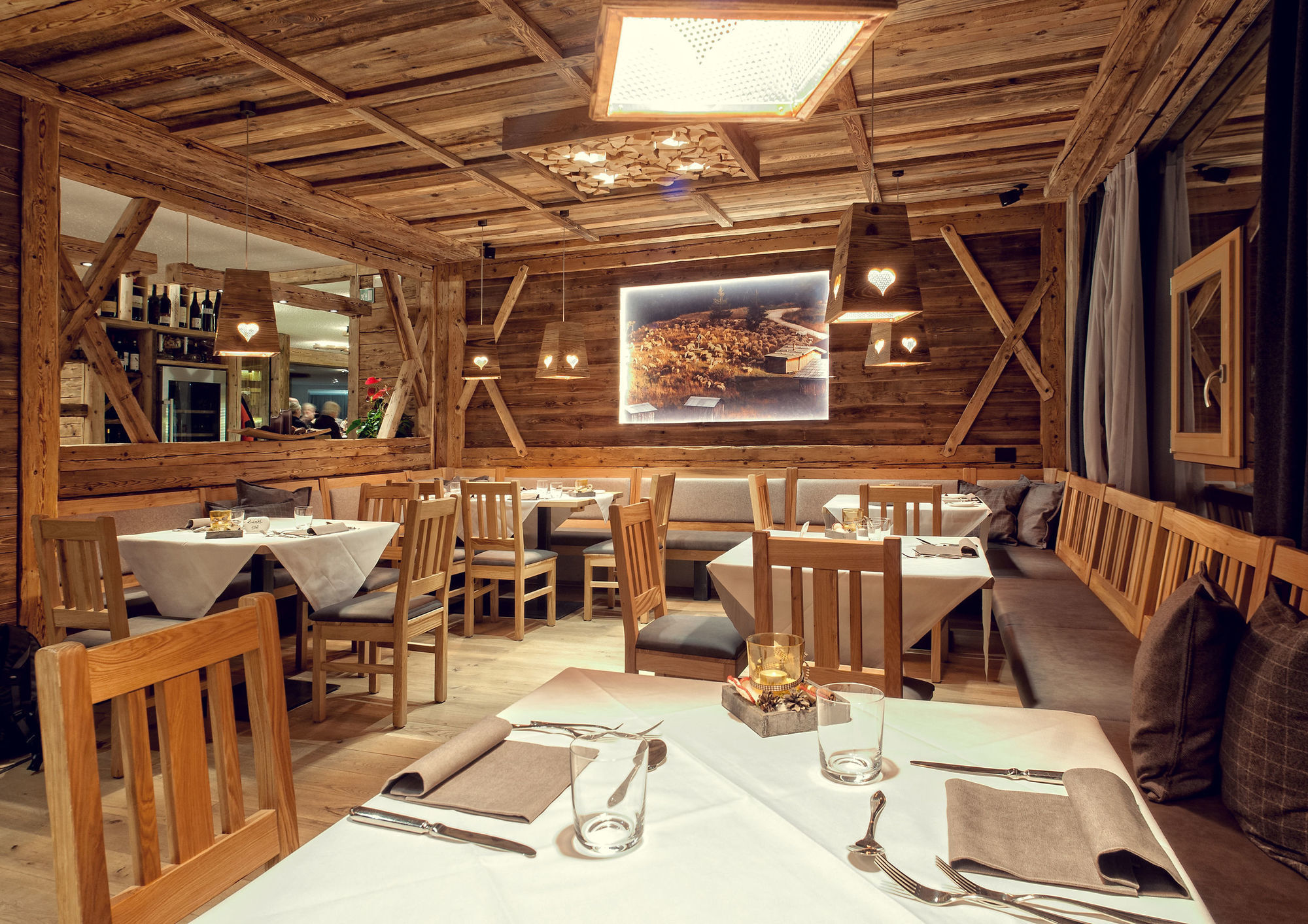 Alpine Hotel Gran Foda' San Vigilio Di Marebbe Restaurante foto