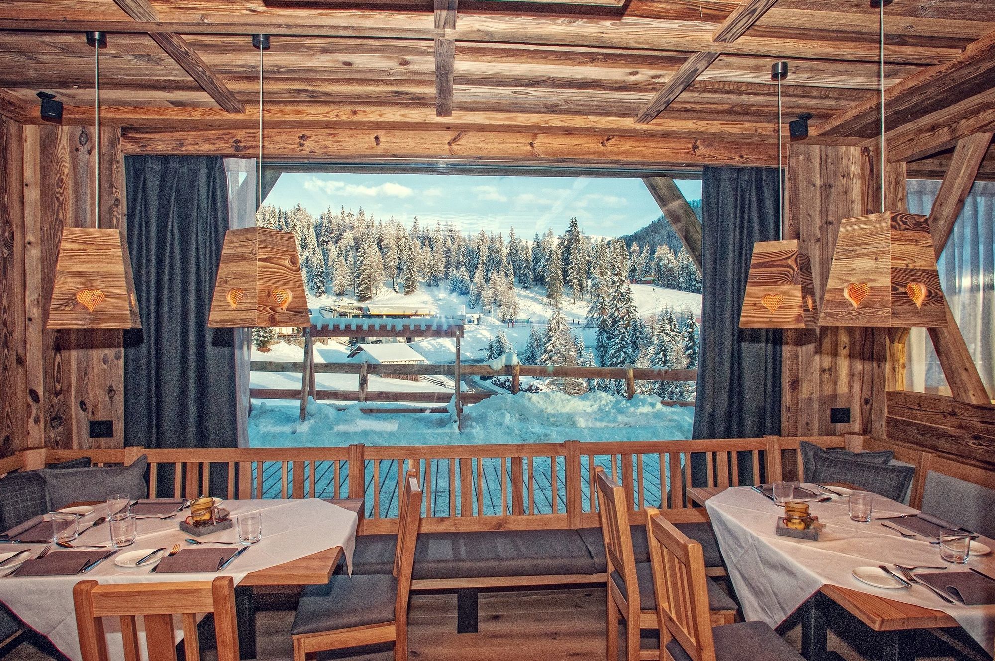Alpine Hotel Gran Foda' San Vigilio Di Marebbe Restaurante foto